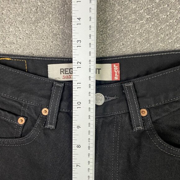 NWOT Vintage Y2K Levi's 505 Regular Fit Jeans Men's 31 x 34 Fits 30 x 32 Black - Picture 11 of 14